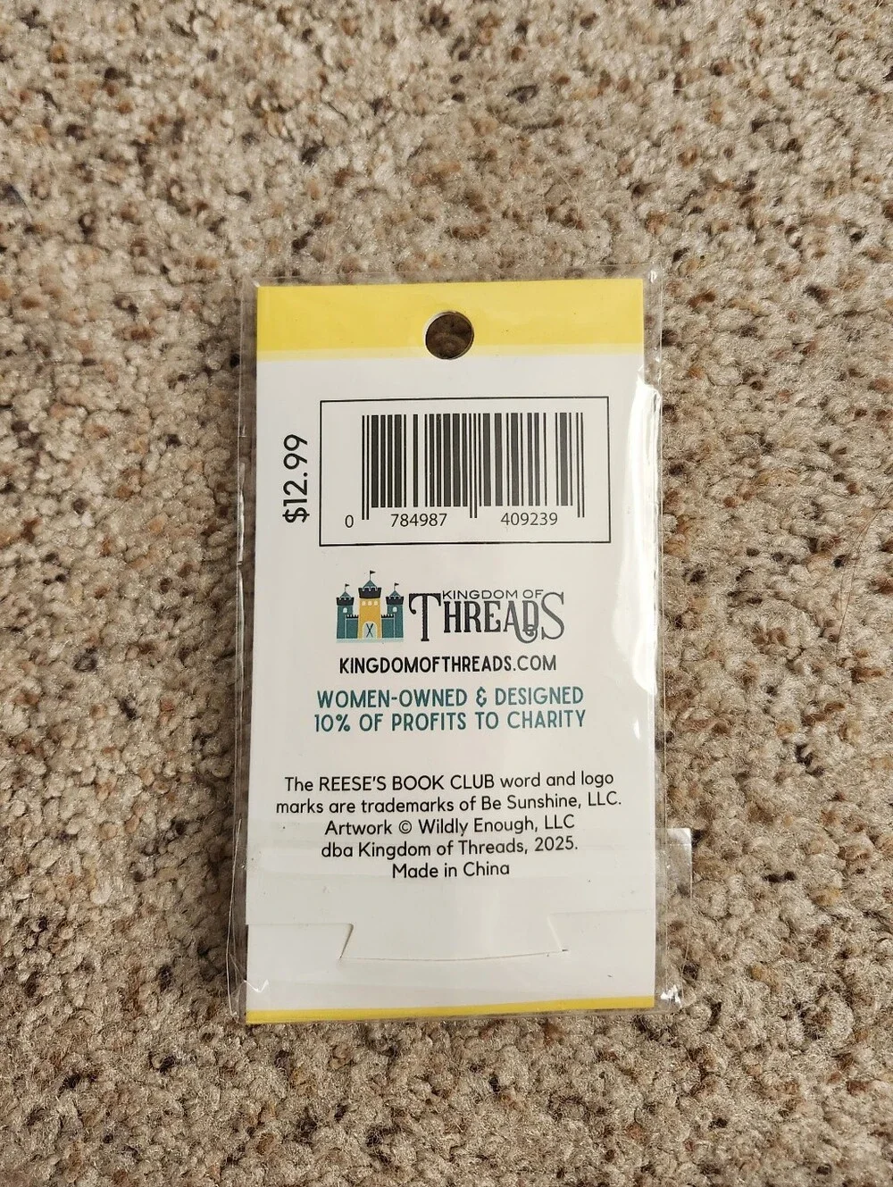 New Reese's Book Club Pins